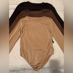 Set of 3 Long Sleeve Bodysuit Shein